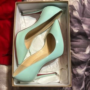 Like new christian louboutin shoes. Protective grip for no scuff walking.